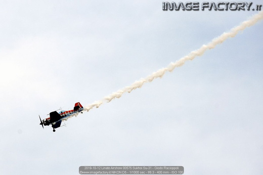 2019-10-12 Linate Airshow 00575 Sukhoi Su-31 - Giodo Racioppoli